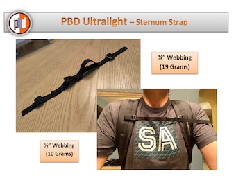 Sternum Strap 3/4" or 1/2"