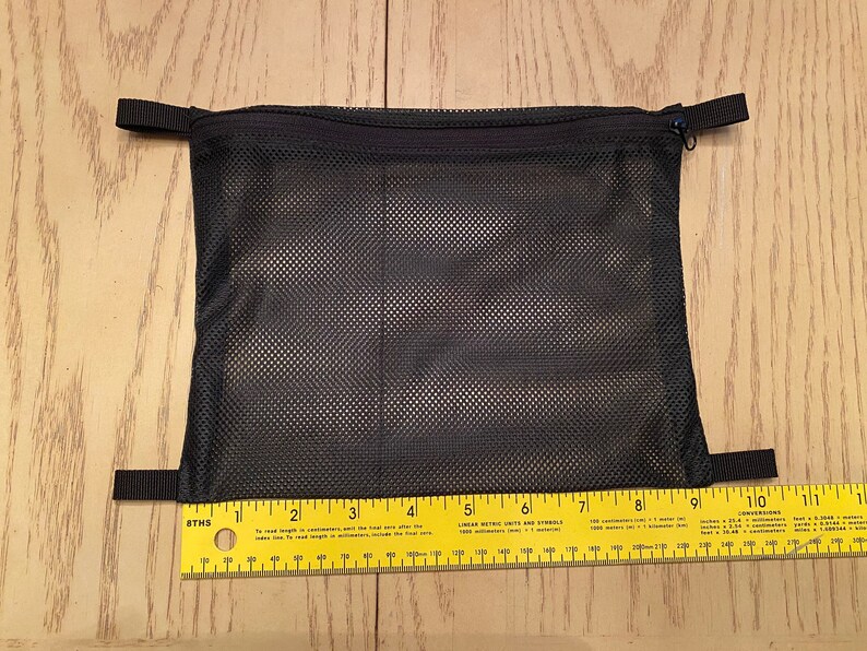 Flat Mesh ZIPPER Pouch Etsy