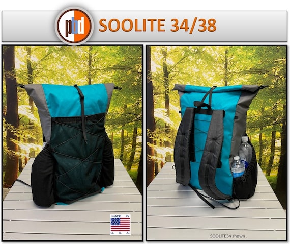 PBD - SOOLITE34/38 - Frameless Ultralight Hiking Backpack PBD - SOOLITE34/38 - Frameless Ultralight Hiking Backpack