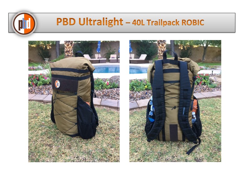 frameless hiking backpack