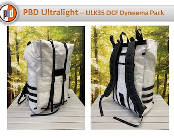 PBD - ULK35 - frameless hiking Ultralight Backpack - Dyneema® Black