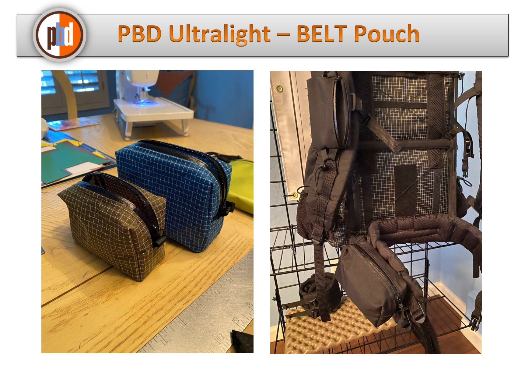 Ultralight hip belt pouch clearance
