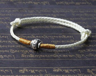 Herren Malachit Tiger Auge Energie Glücksbinger Tibet Mantra Armband für Männer 