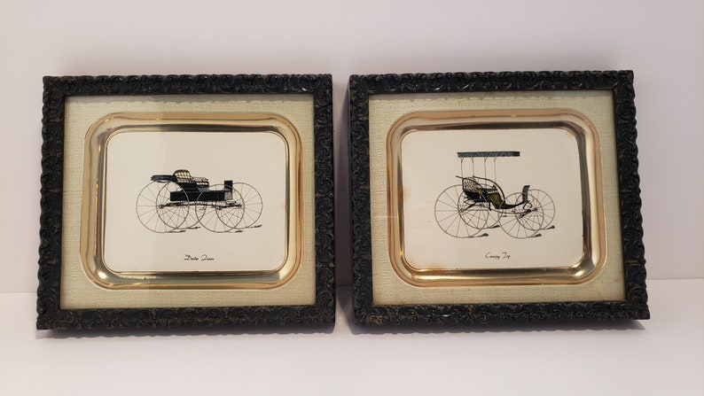 Vintage carriage lithographs