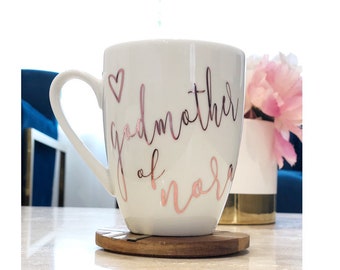 Personalized Godmother Mug, Custom Coffee Mug, Best Friend Gift, Godmother Gift, Godmother Proposal, Will You Be My Godmother, Madrina