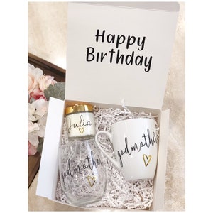 Birthday Godmother Personalized Gift Box, Birthday Gift For Godmother, Birthday Gift, Custom Gift Box, Madrina Gift Idea, Birthday Gift Box