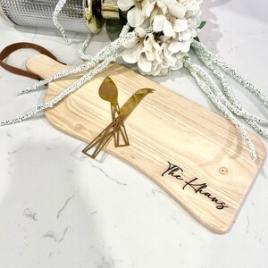 Engraved Cheese Board, Personalized Charcuterie, Wedding Gift, Anniversary, Gifts for Her, Bridal Shower Gift Newlywed Housewarming New Home