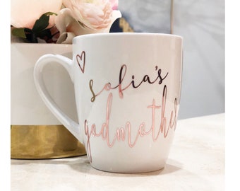 Personalized Godmother Mug, Custom Coffee Mug, Best Friend Gift, Godmother Gift, Godmother Proposal, Will You Be My Godmother, Madrina