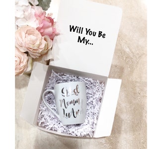 Godmommy Gift Box & Mug, Will You, Custom Godmother Proposal Gift Set, Best Friend Gift, Godmother Proposal, Madrina, Regalo Para Madrinas