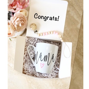 Mama Gift Box Set, Promoted To Mama, New Baby Gift Set, Pregnancy Gift Box, Mom Gift For New Mom, New Mom Gift, Congrats Mom, Promoted