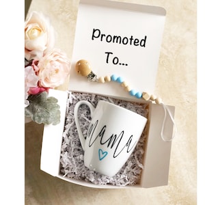 Mama Gift Box Set, Promoted To Mama, New Baby Gift Set, Pregnancy Gift Box, Mom Gift For New Mom, New Mom Gift, Congrats Mom, Promoted