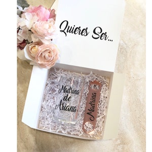 Madrina Personalized Beer Mug Gift Box, Nina Proposal, Custom Madrina Proposal, Baptism Gift Set, Godmother Proposal, God Mother Beer