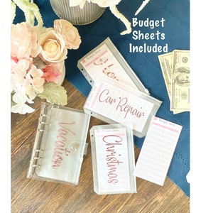 A6 Budget Money Binder, Cash Envelopes, Budget Binder, Custom Money Envelopes, Money Holder, Cash Savings Envelope System, Cash Wallet