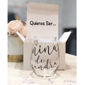 Nina Gift Box & Wine Glass, Custom Godmother Proposal Gift Set, Nina Proposal, Best Friend Gift, Godmother Proposal, Regalo Para Madrinas