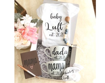 Ultimate New Parents baby gift box, New mom, new baby gift set, new baby gift basket, its a girl gift basket, mom to be gift set, dad to be