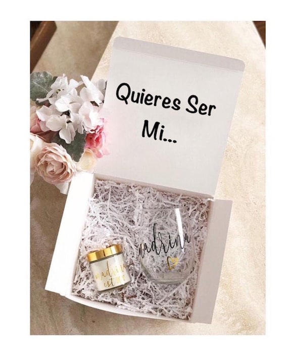 Madrina Gift Box Set, Quieres Ser Mi, Custom Madrina Proposal Gift Set,  Best Friend Gift, Godmother Proposal, Madrina, Regalo Para Madrinas 