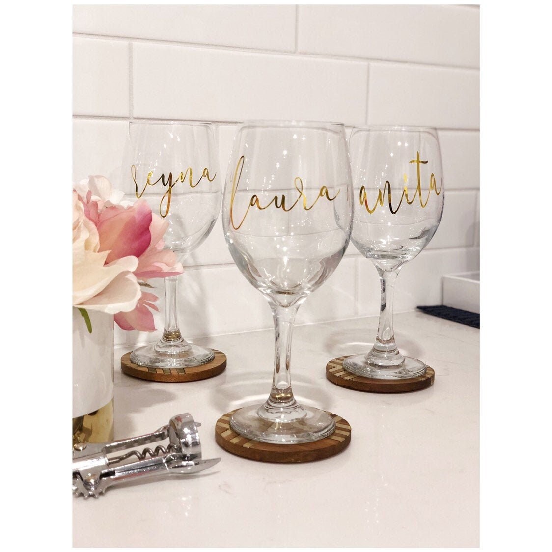 wine cooling glass Stemmed Acrylic Cooling Wine Glasses 14oz | Set of 2