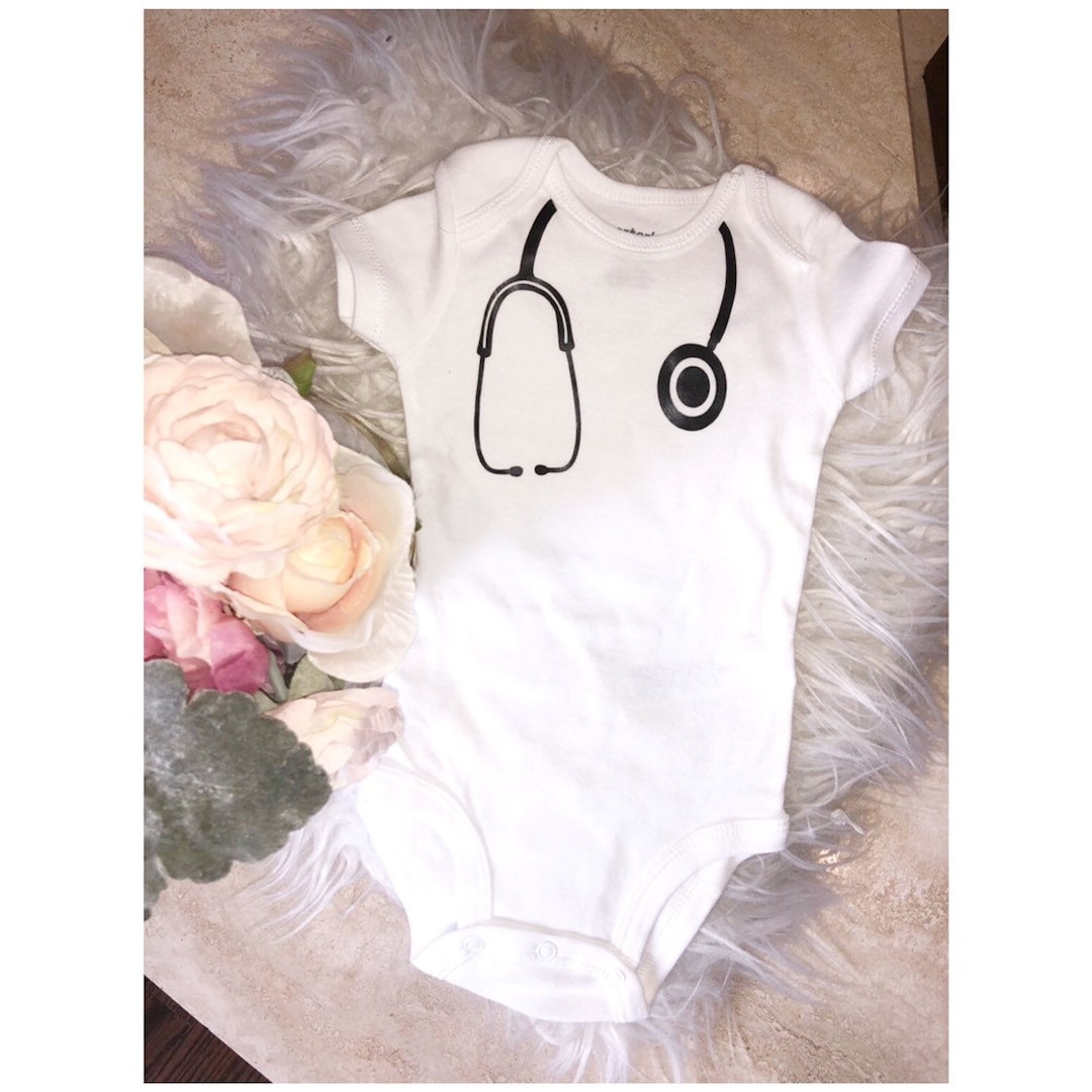 Stethoscope Baby Onesie, Baby Doctor Onesie, Baby Nurse Onesie, Baby