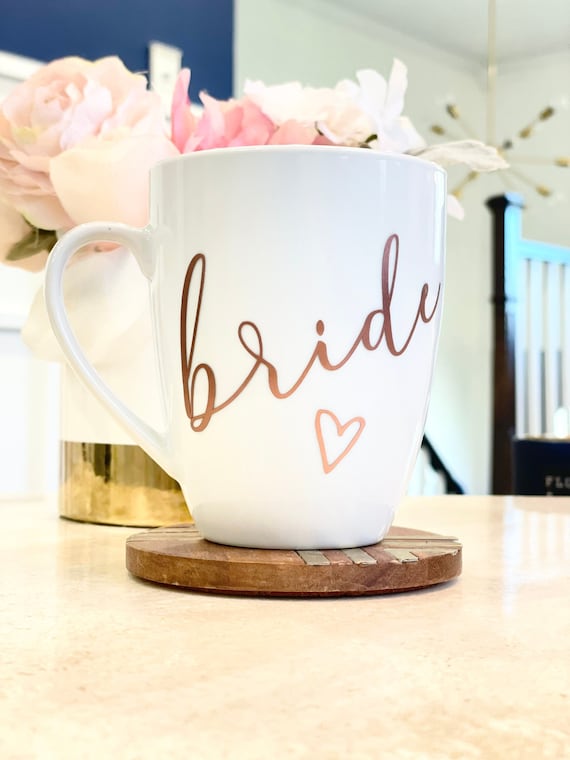 Bride Mug, New Bride Gift, Personalized bridal Gift, Soon to be Bride,  Bridal Shower Gift, Engagement Gift, Bride mug, Wedding gift