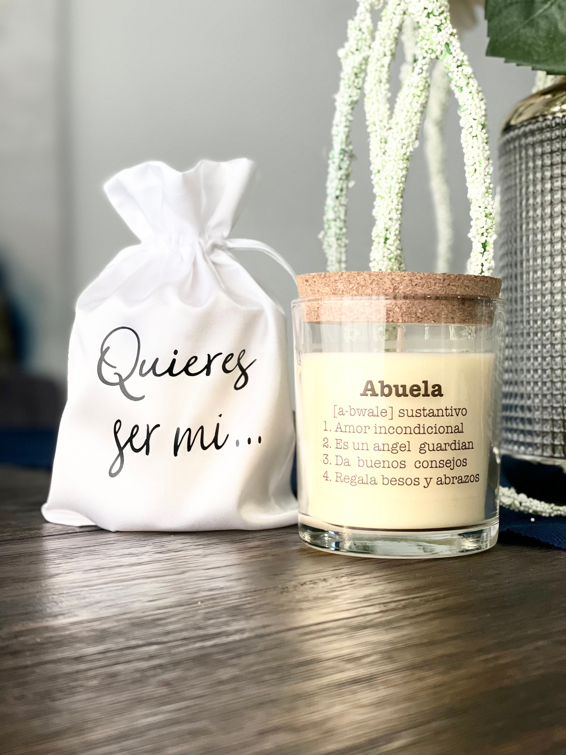 Abuela Candle proposal announcement Lela candle Pregnancy Etsy