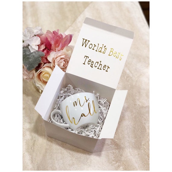 Teachers Gift Box, Personalized Mug, Custom Coffee Mug, Teacher Mug, Teacher Day, Teachers Appreciation, Back To School, Educational Gift