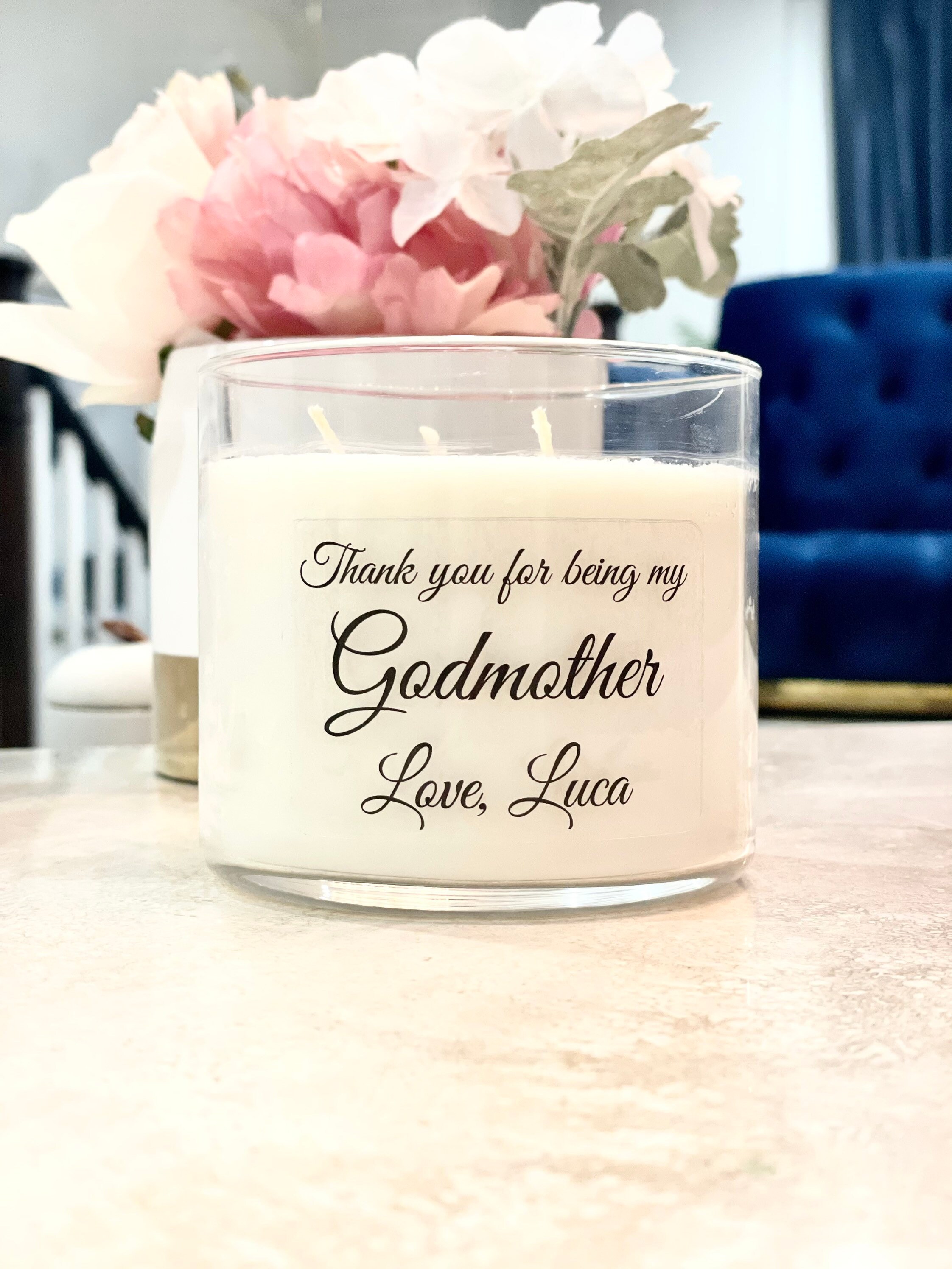 Thank You for being my Godmother Candle, Godmother Gift, Candle god mother, Gifts For Madrina, Candle Keepsake, Godmother Gifts, Nina gift