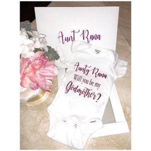 Personalized God Mother Proposal Gift Set, Best Friend, Promoted to Godmother, Godmother Gift, Will You Be My Godmother, Reveal Surprise