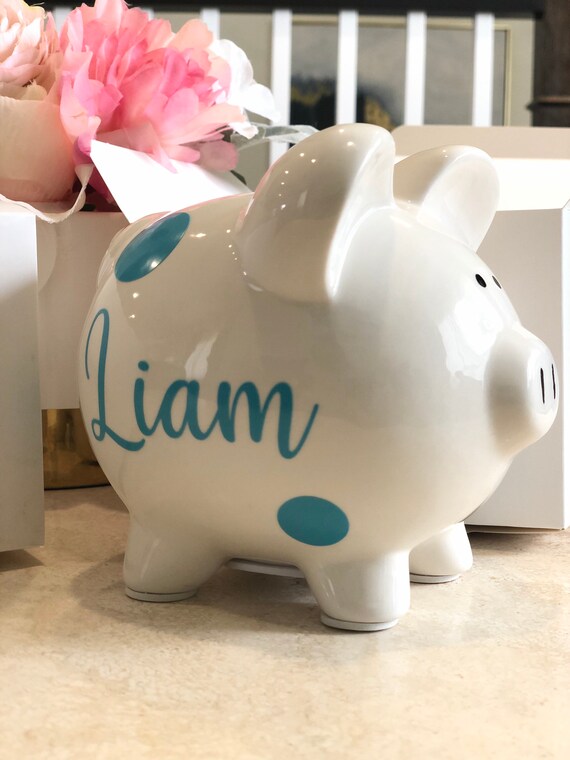 Baby Boy Piggy Bank Box Gift Set Baby s First Piggy Bank Small