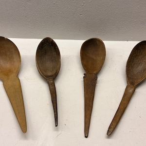 Collection of Etnographic wood spoons