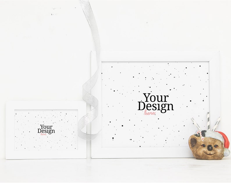 Download 4x6 8x10 Frame Mockup Christmas Landscape Frame Mockup | Etsy
