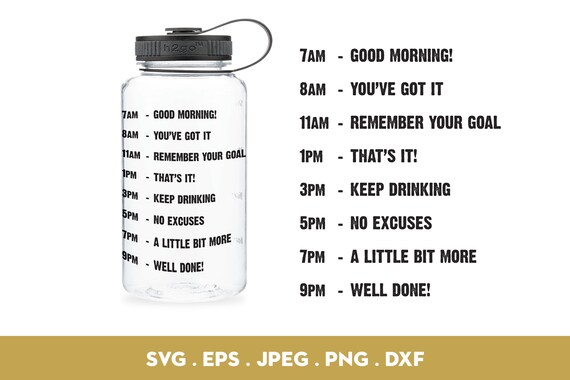 Download Free Good Morning You Ve Got It Motivation Fitness Bottle Svg Etsy SVG Cut Files