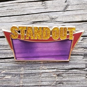 Powerline STAND OUT enamel pin