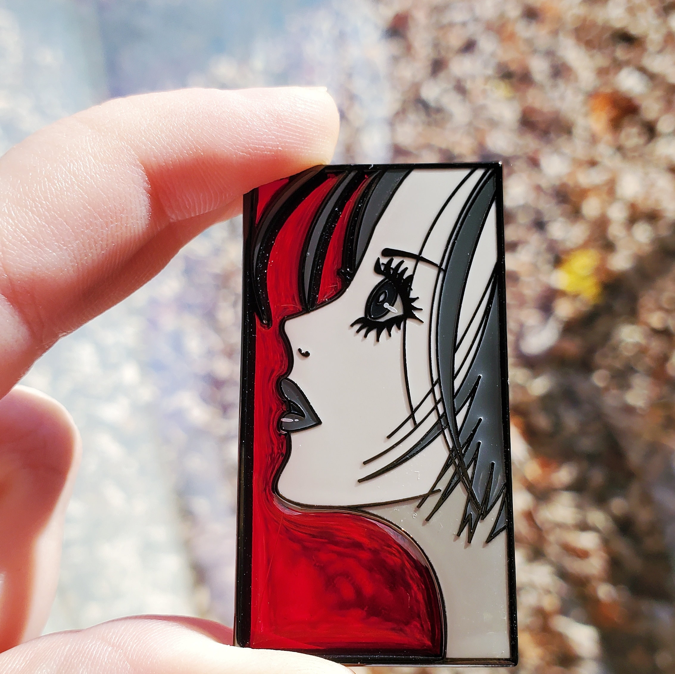 Nana Stained Glass Profile Pin LE 30 - Etsy Canada