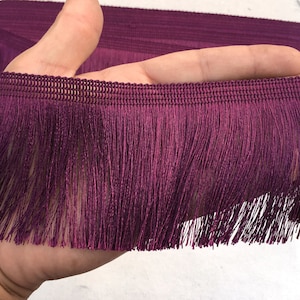 Purple Fringe Trim Indian Decorative Fringe Trims Craft Ribbons Quilt Trimmings Costume making Trims Sewing Fringe Trims fabric Trim by Yard