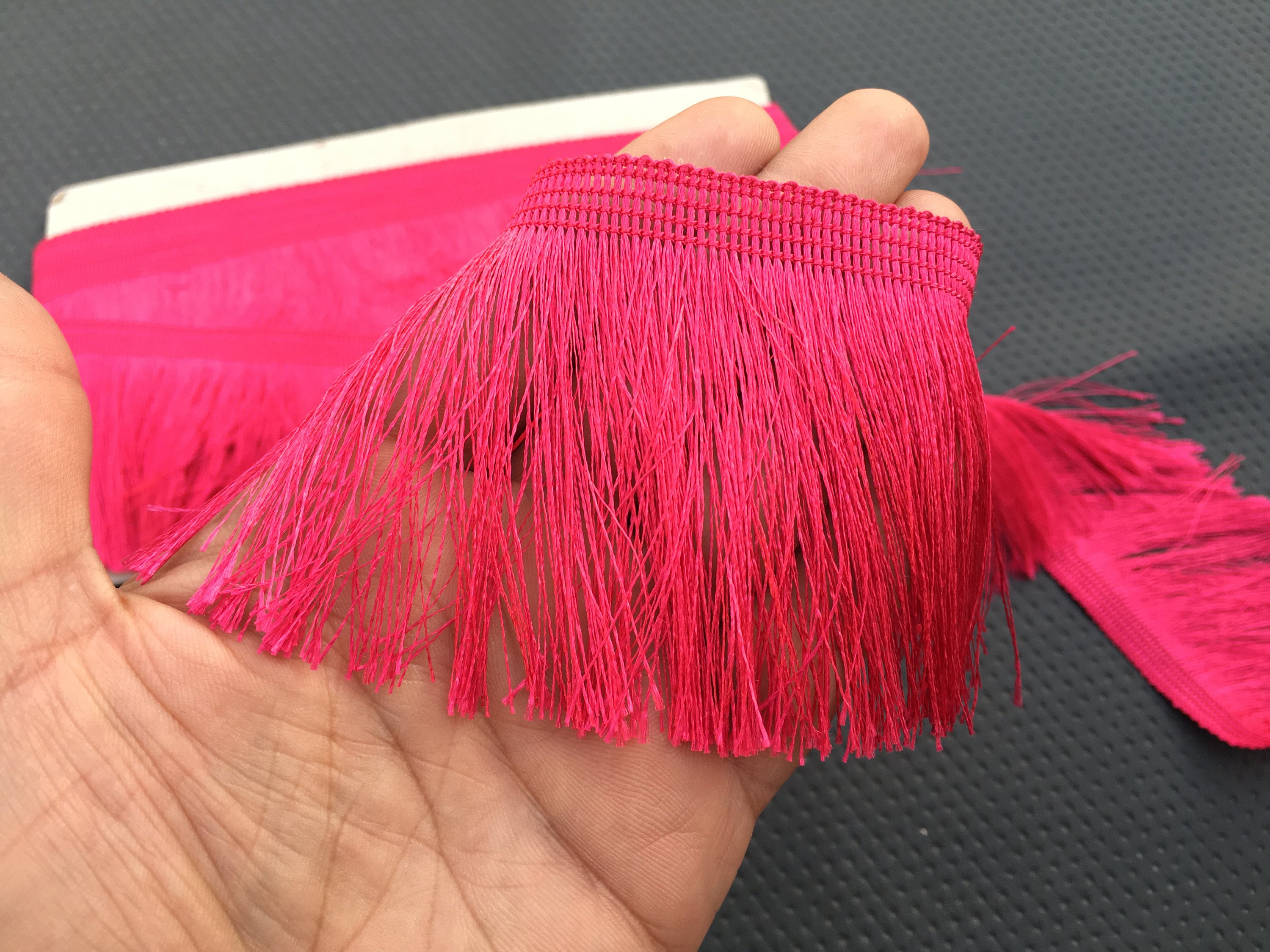 Indian Fringe Lace Pink Fringe Brush Tape Sari Borders Etsy Ireland