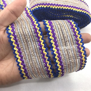 Al por mayor 9 yardas multi color indio cinta recorte para la fabricación, adorno de jacquard, adorno decorativo, recorte de oro, recorte de tela, borde
