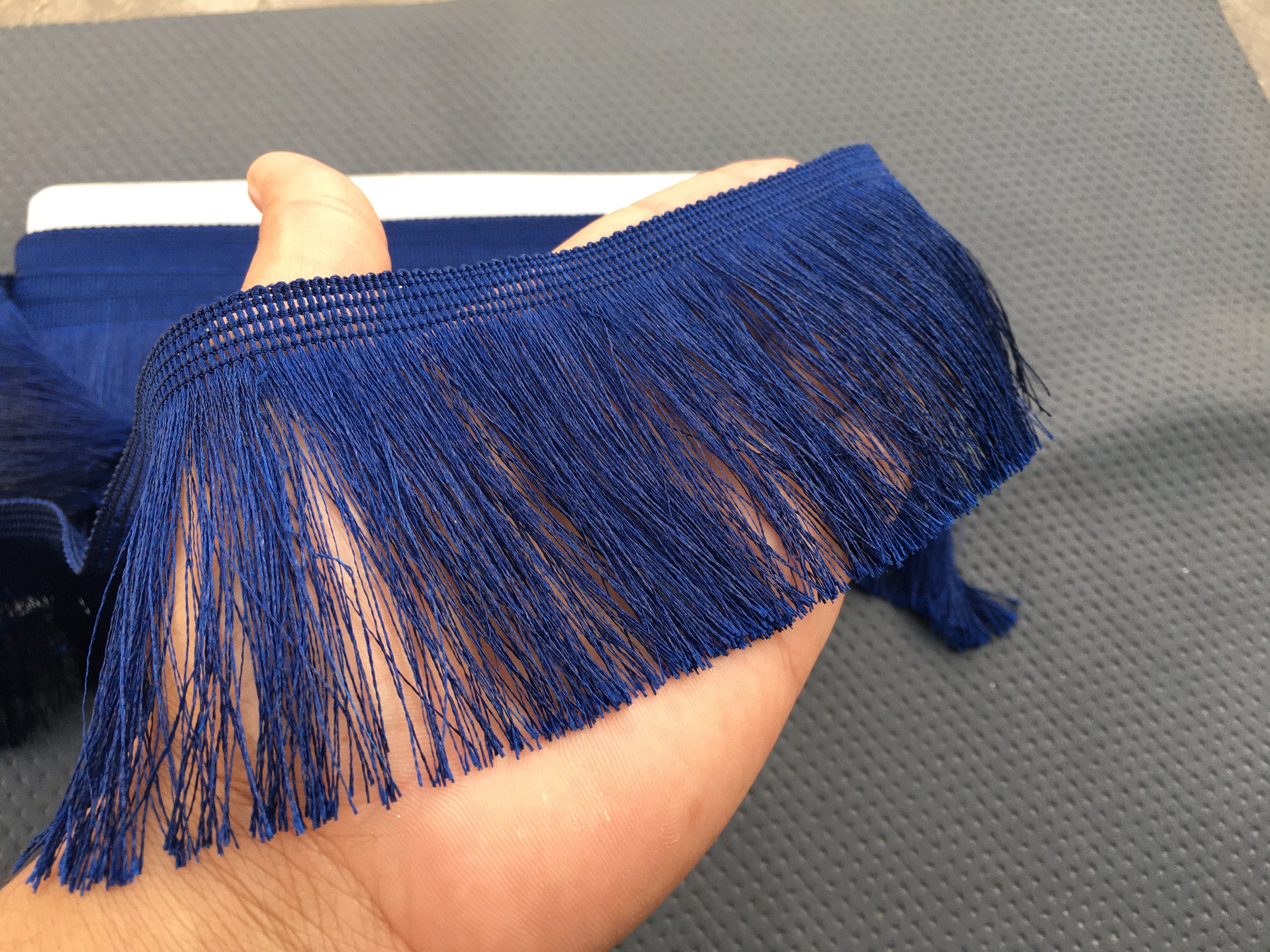 Indian Fringe Trim Blue Fringe Trim Fringe Tape Brush Fringe Etsy