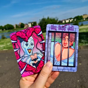PORTE-CARTES AVEC PHOTOS - cran et sang - prison pour bébés homosexuels