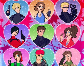 Resident Evil - Heart Badges