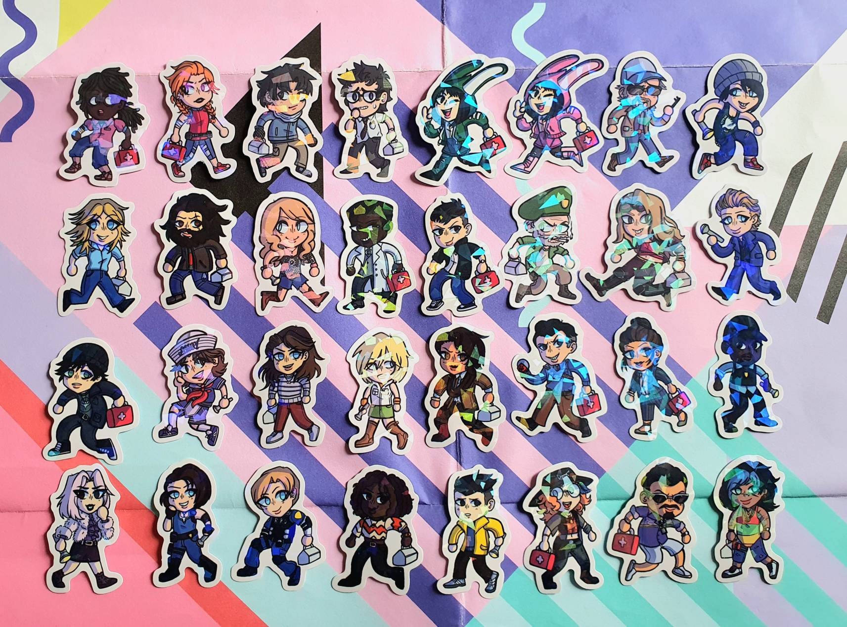DBD - Survivors - Small Holographic Foil Stickers - Etsy