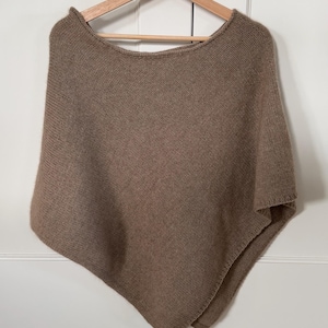 Instruções, 'myCape', poncho, receita de tricô, alemão + inglês