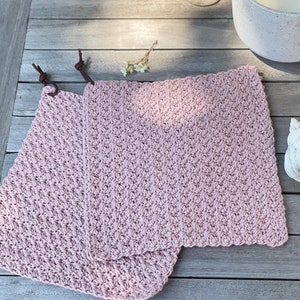 Instructions - Waves pot holder, crocheted, very nice and thick, coaster or pot holder