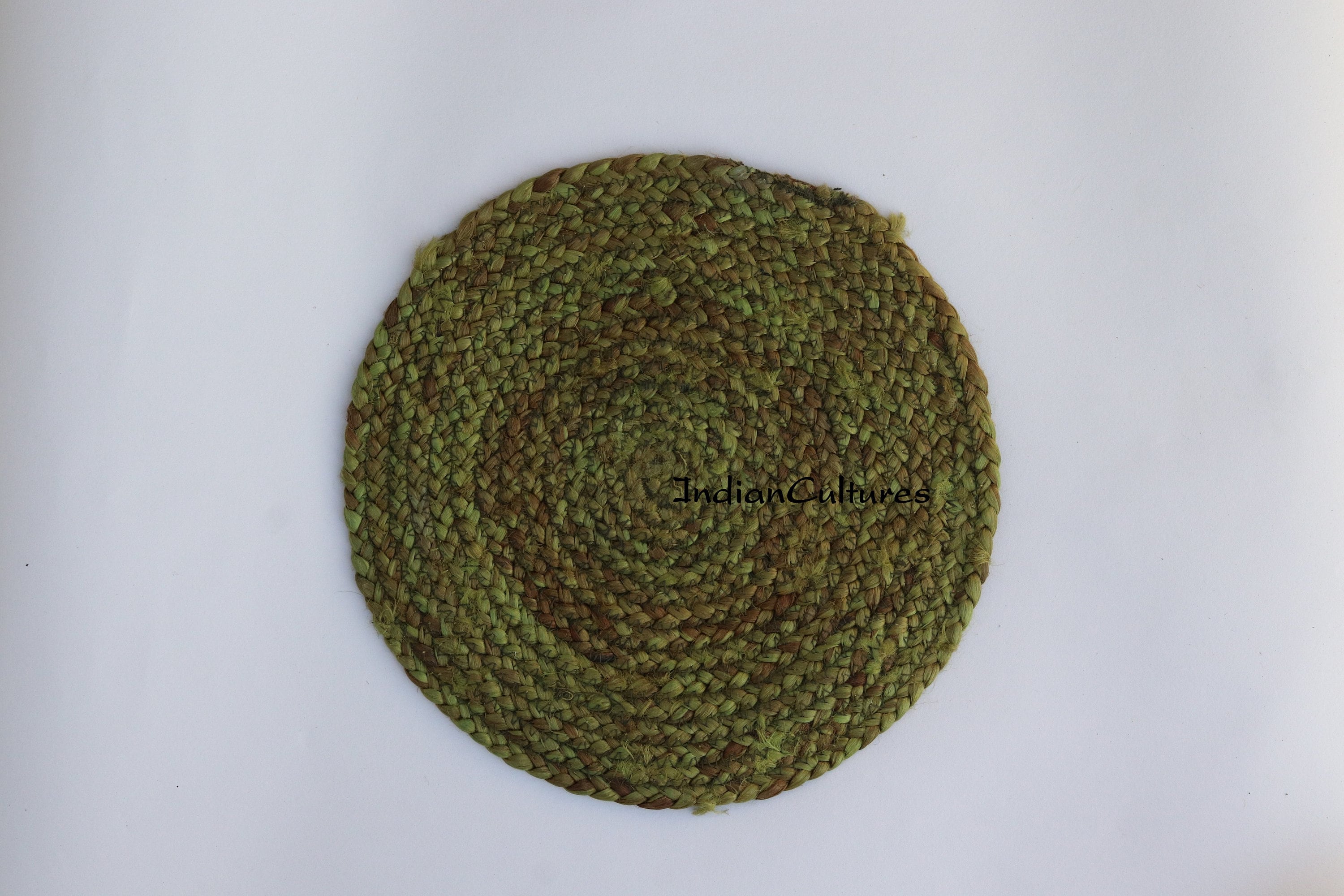 Hand Woven Round Placemats Set of Placemats coaster Set Etsy