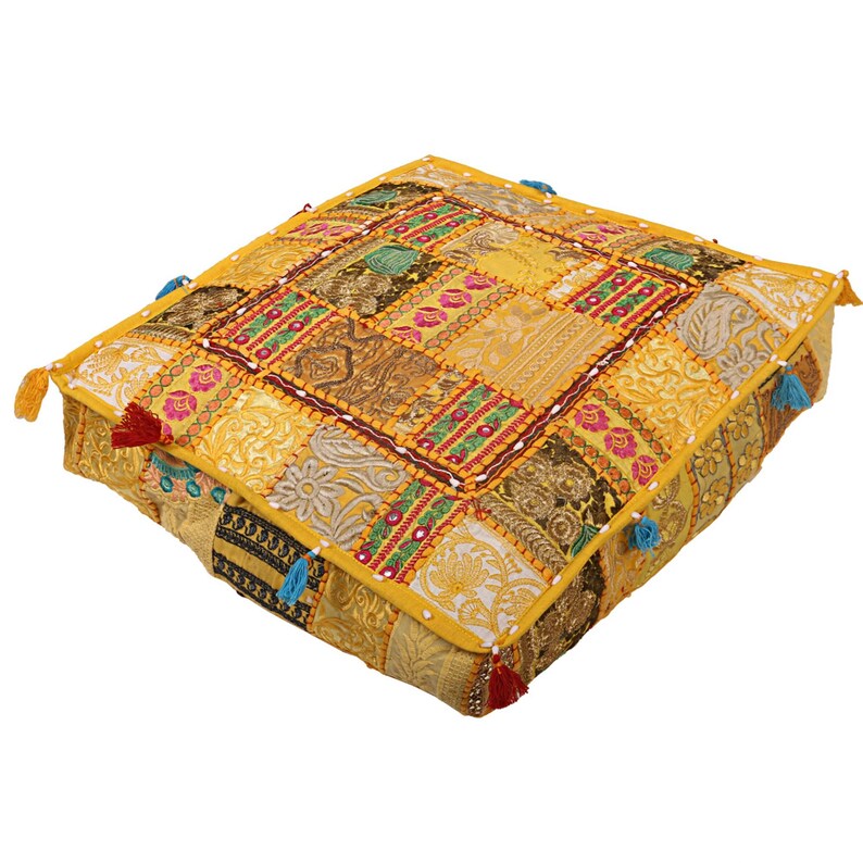 Indian Large Floor Cushion Cover Floor Seating Meditation Etsy