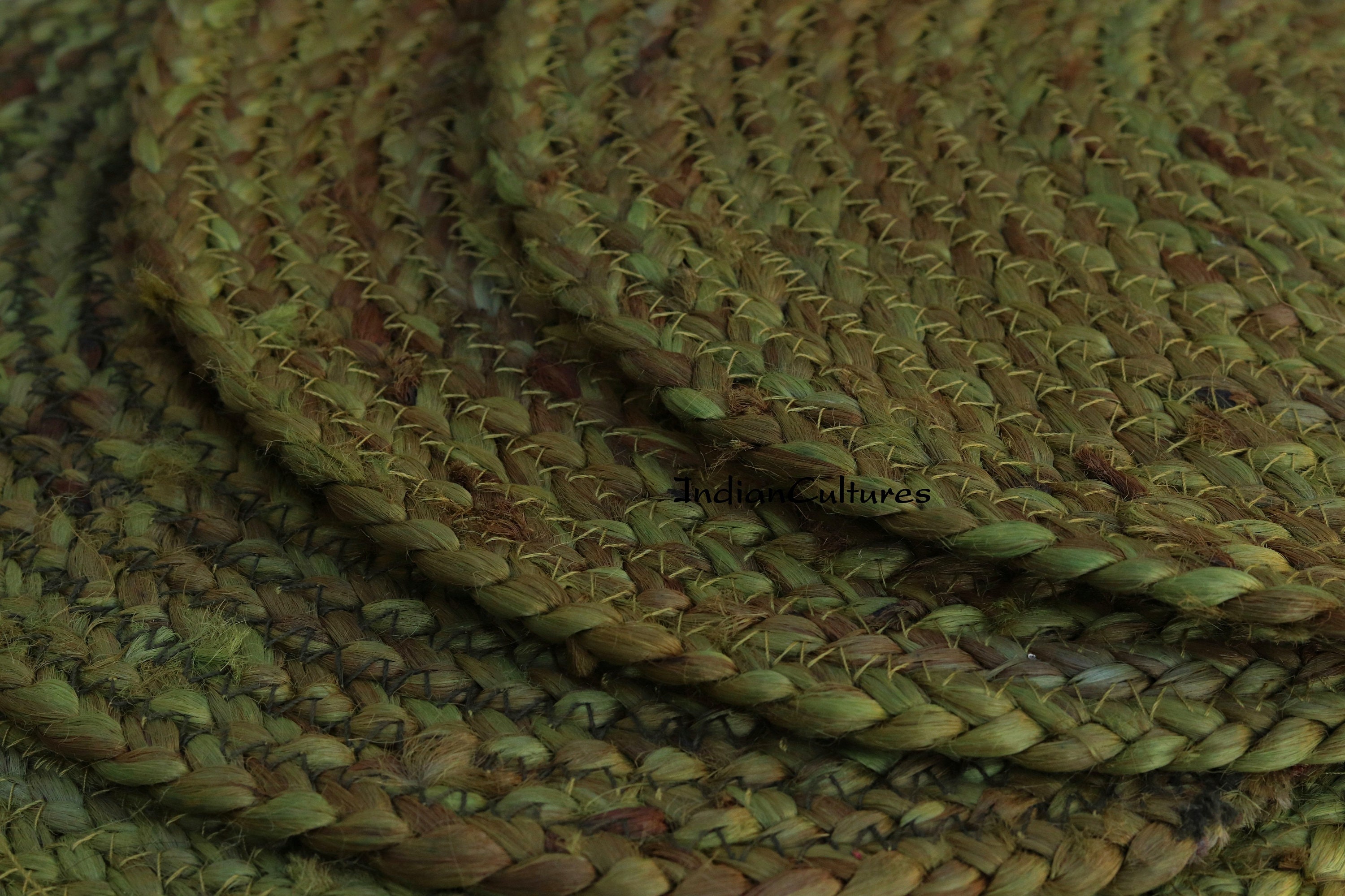 Hand Woven Round Placemats Set of Placemats coaster Set Etsy