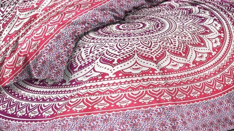 Mandala Quilt Doona Duvet Quilt Cover TwinQueen Size Bedding Comforter Boho Duvet Set pillowcase