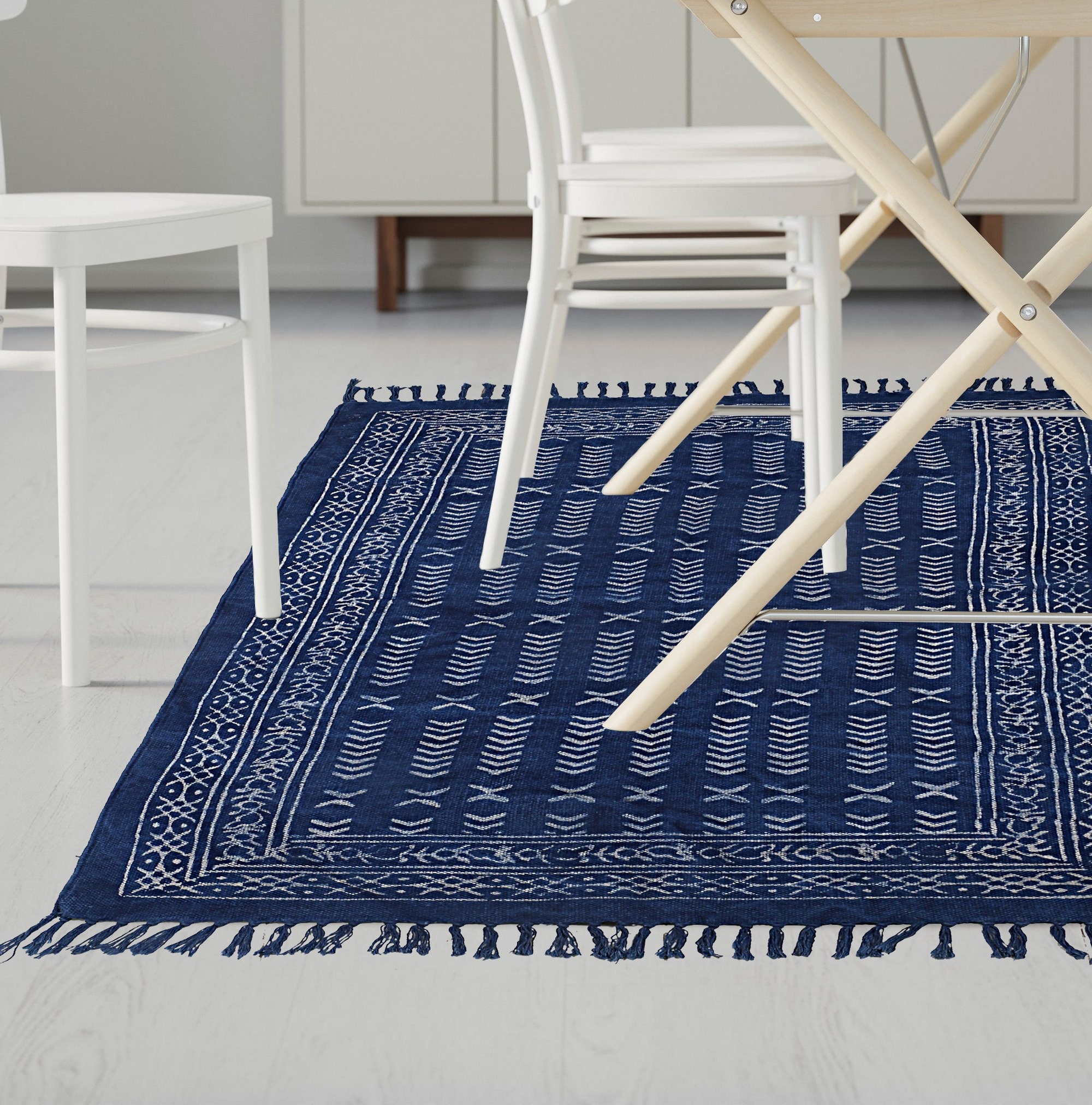 4X6 Feet rug / Area rug / Block printed rug / 48X72 inches / Etsy