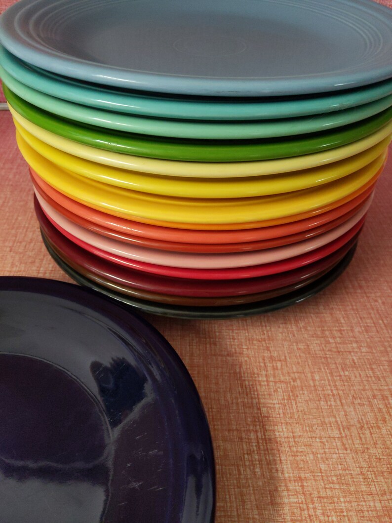 Pick Your Color Vintage Fiestaware Dinner Plates Sold Etsy