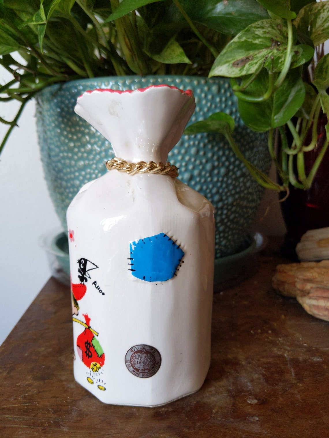 Vintage Ceramic Coin Bank Piggy Bank From Japan Hobo Mon Etsy