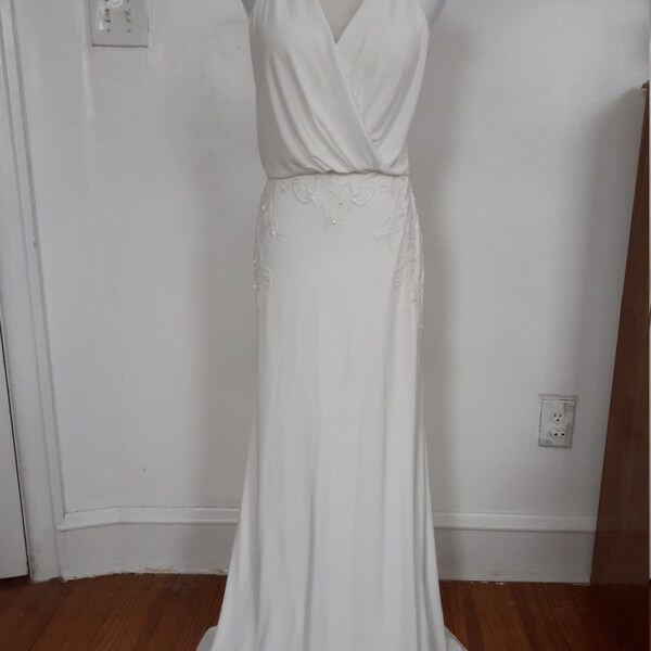 Embroidered Wedding Dress Etsy